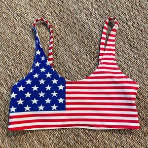 American flag xhiliration target bikini top